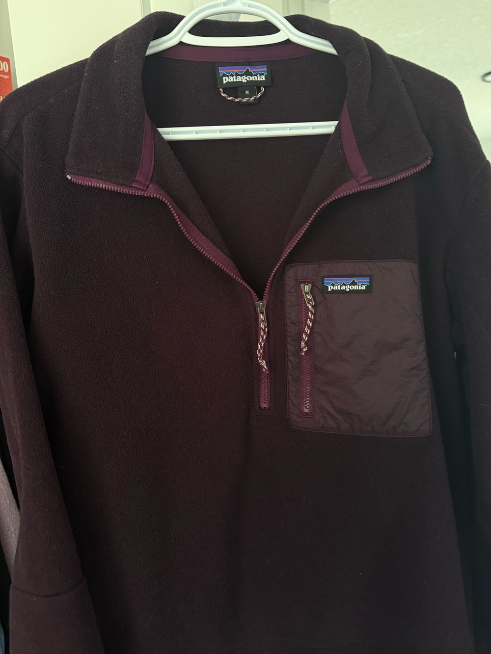Patagonia Plum Half-Zip Fleece Pullover
